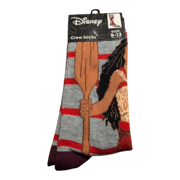 Disney MOANA Socks Shoe Size 9-13 1Pair - Picture 3 of 4